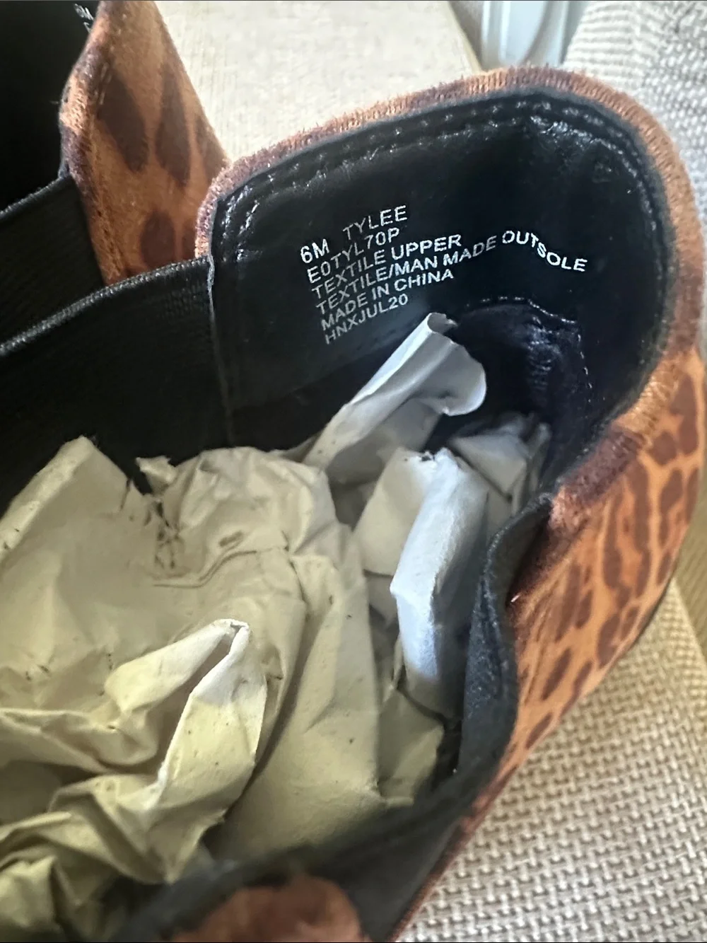 Esprit Women's Leopard Print Ankle Booties - Brown